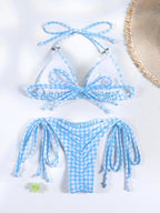 Floral Print Bordered Bikini Set Sexy Swimwear Women 2026 Bikinis Swimsuit Micro Thong Bandage Bathing Suits - StepByStepNow