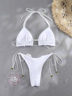 Floral Print Bordered Bikini Set Sexy Swimwear Women 2026 Bikinis Swimsuit Micro Thong Bandage Bathing Suits - StepByStepNow
