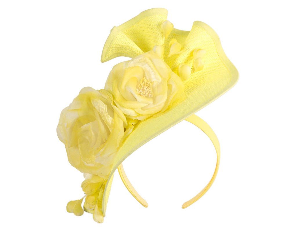 Fluro yellow racing fascinator by Fillies Collection - StepByStep