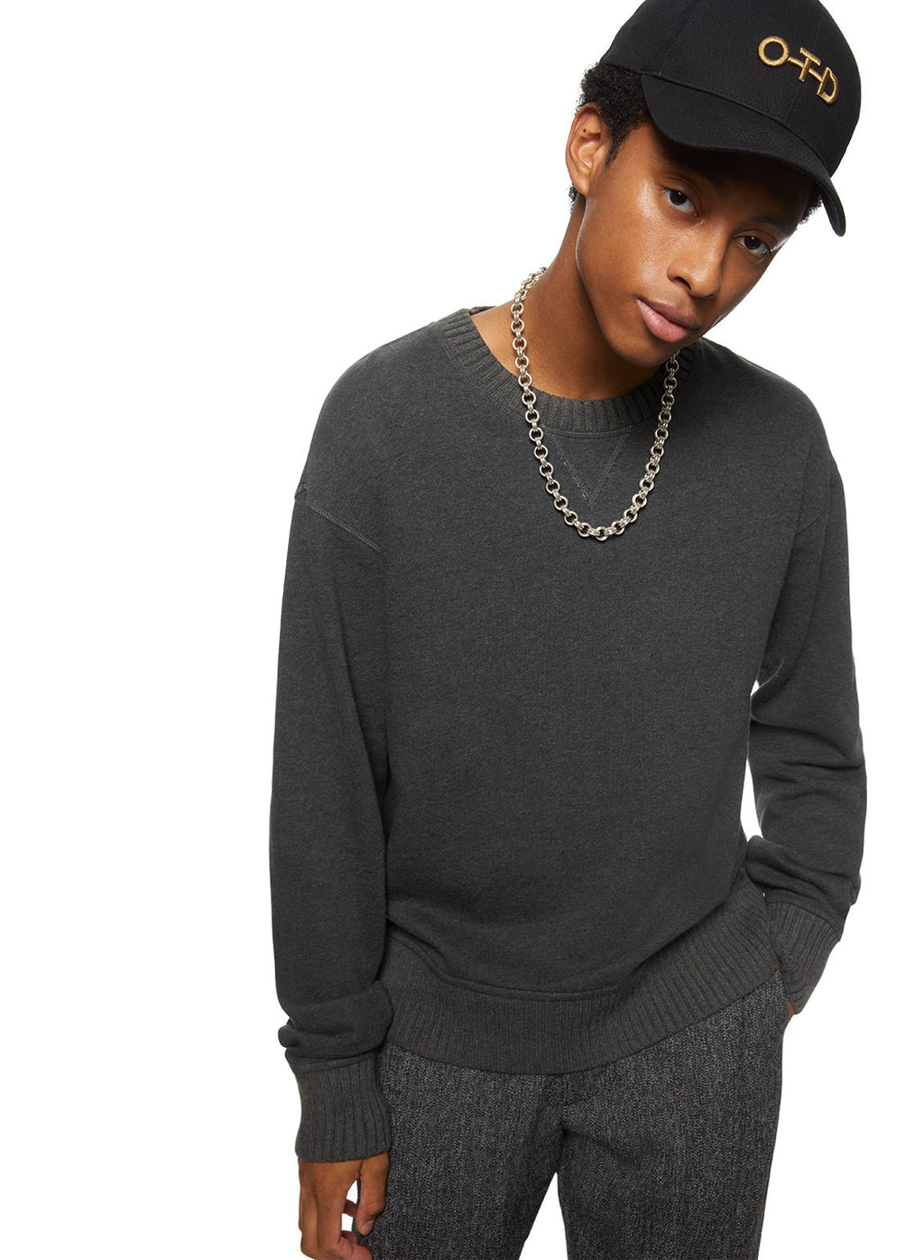 French Terry Sweatshirt (Charcoal Heather) - StepByStep
