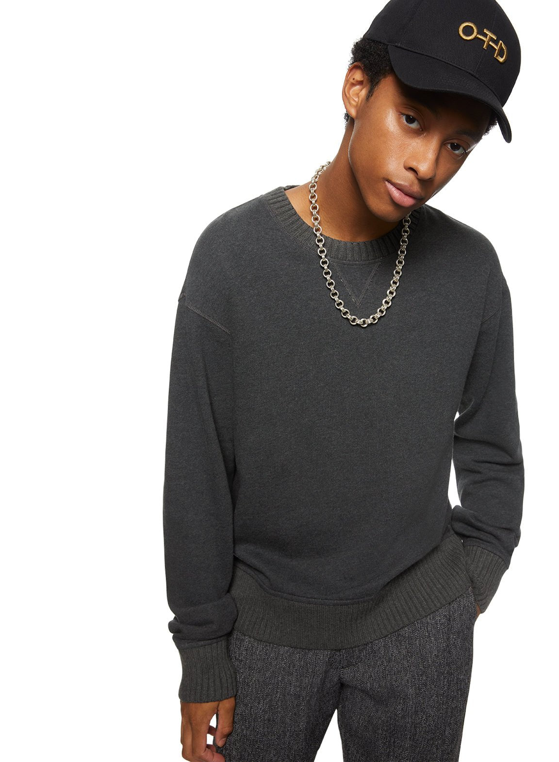 French Terry Sweatshirt (Charcoal Heather) - StepByStep