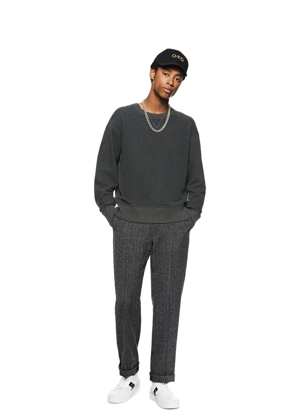 French Terry Sweatshirt (Charcoal Heather) - StepByStep