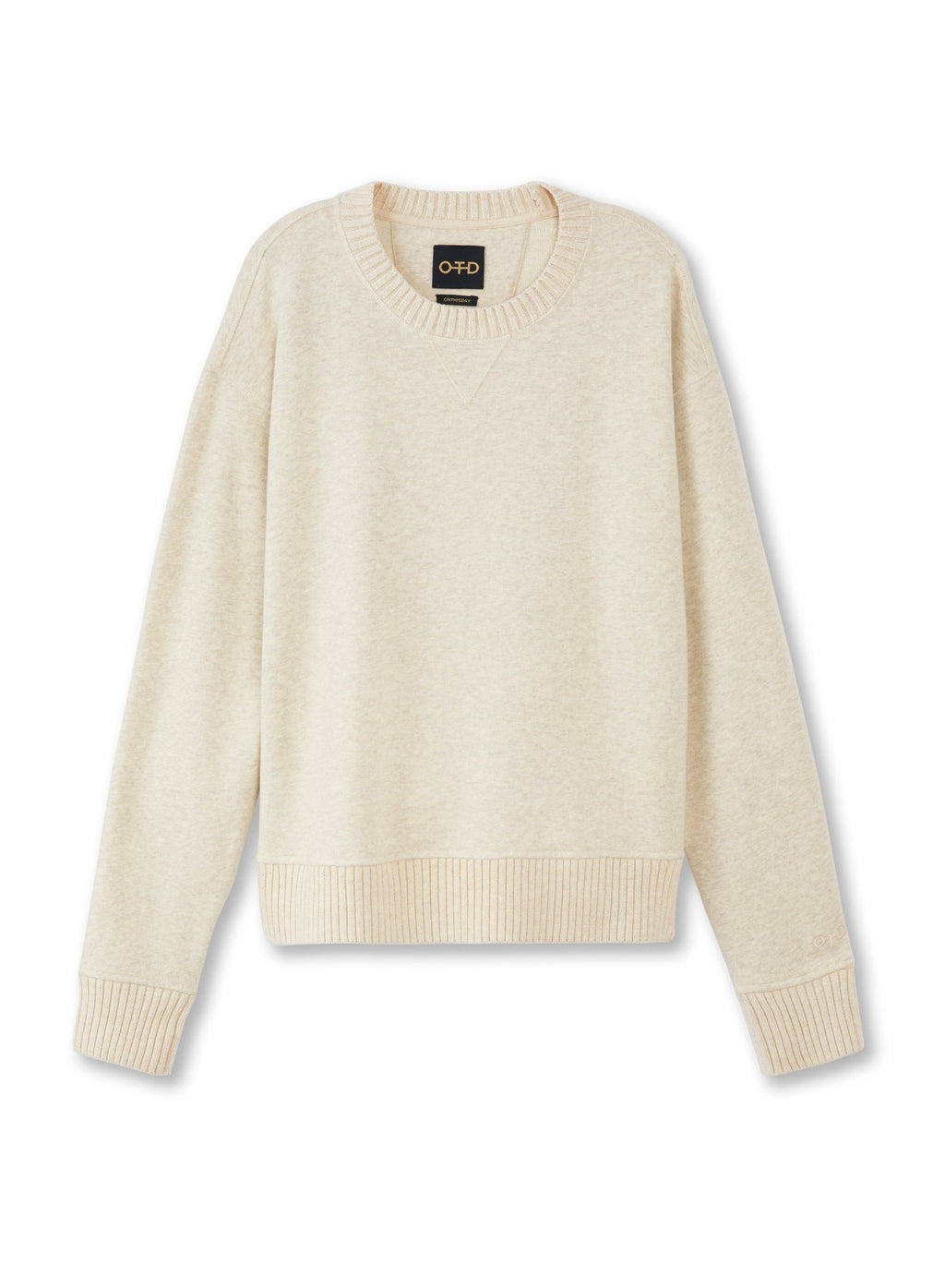 French Terry Sweatshirt (Oatmeal Melange) - StepByStep