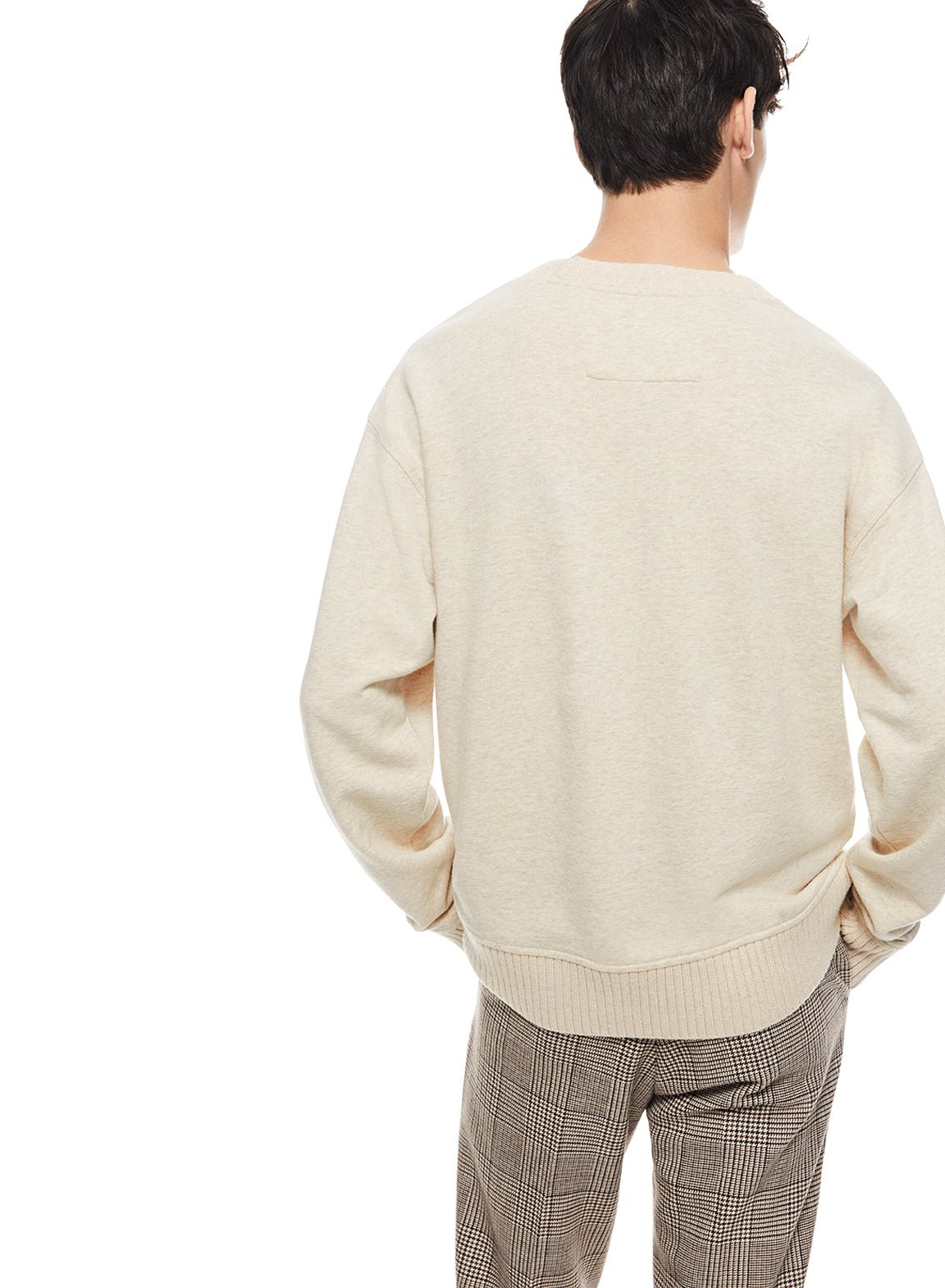 French Terry Sweatshirt (Oatmeal Melange) - StepByStep