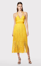 Fringe Bandage Dress With Suspender Straps For Women, Tribeca, BYMANYC New York. - StepByStep
