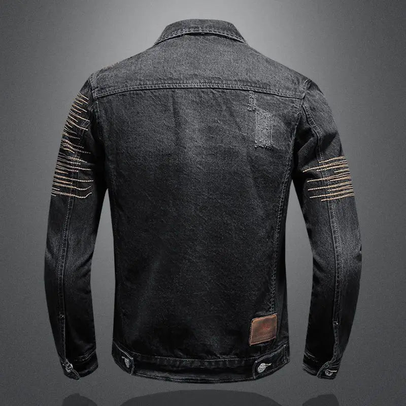 Giacca da motociclista da equitazione alla moda da uomo Giacca da cowboy retrò slim fit stile coreano Capispalla casual Primavera Autunno High Street Fashion - StepByStepNow