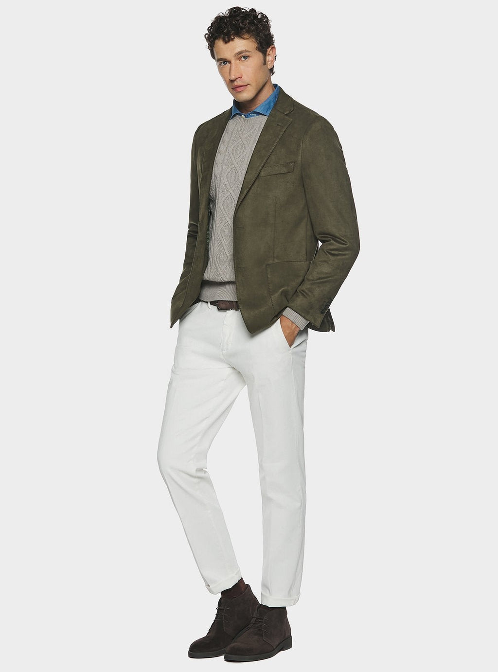 Giacca effetto scamosciato. - StepByStep