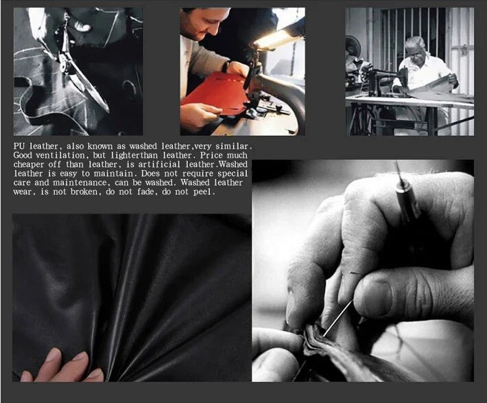 Giacca in pelle da uomo corta casual Elegante colletto alla coreana Tasca color block Y010 Pelle finta e abbigliamento in pelle mista - StepByStepNow