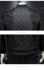 Giacca jacquard di alta qualità di lusso leggero Capispalla versatile a strisce belle da uomo Primavera Autunno Cappotto slim fit maschile di grandi dimensioni - StepByStepNow