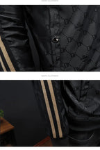 Giacca jacquard di alta qualità di lusso leggero Capispalla versatile a strisce belle da uomo Primavera Autunno Cappotto slim fit maschile di grandi dimensioni - StepByStepNow