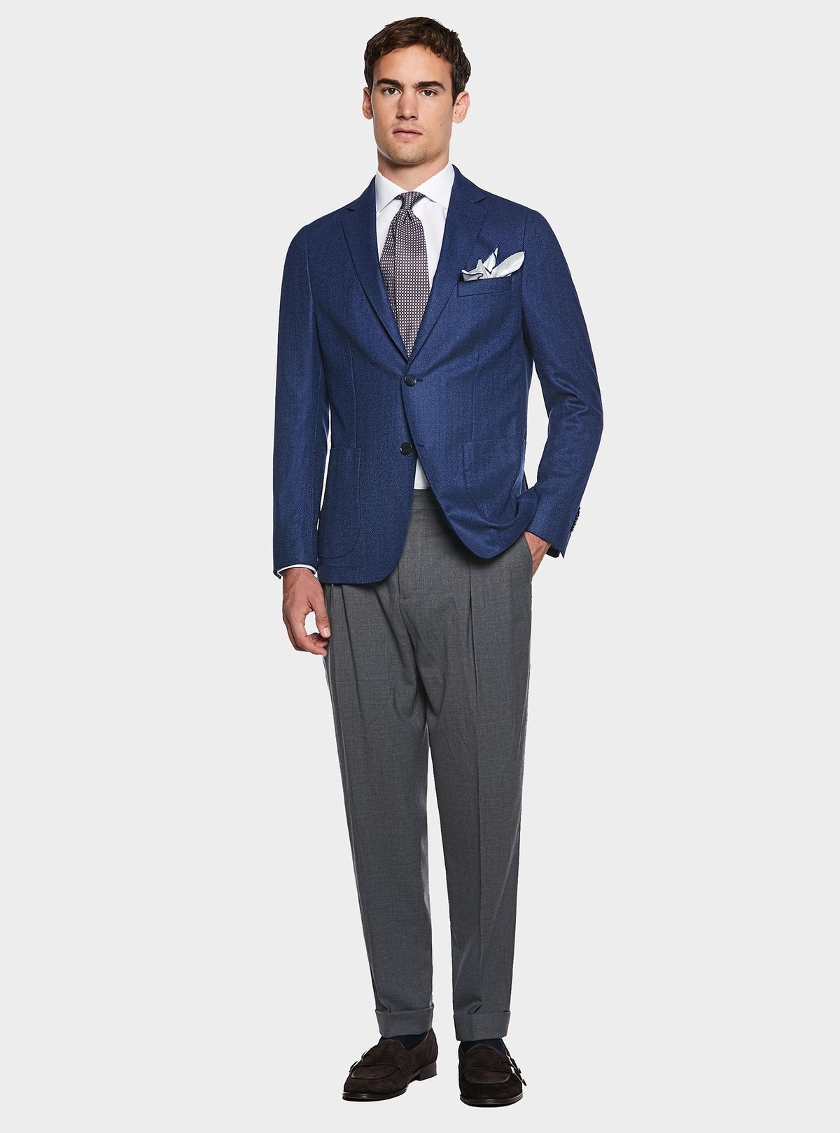 Giacca spigata in pura lana - StepByStep