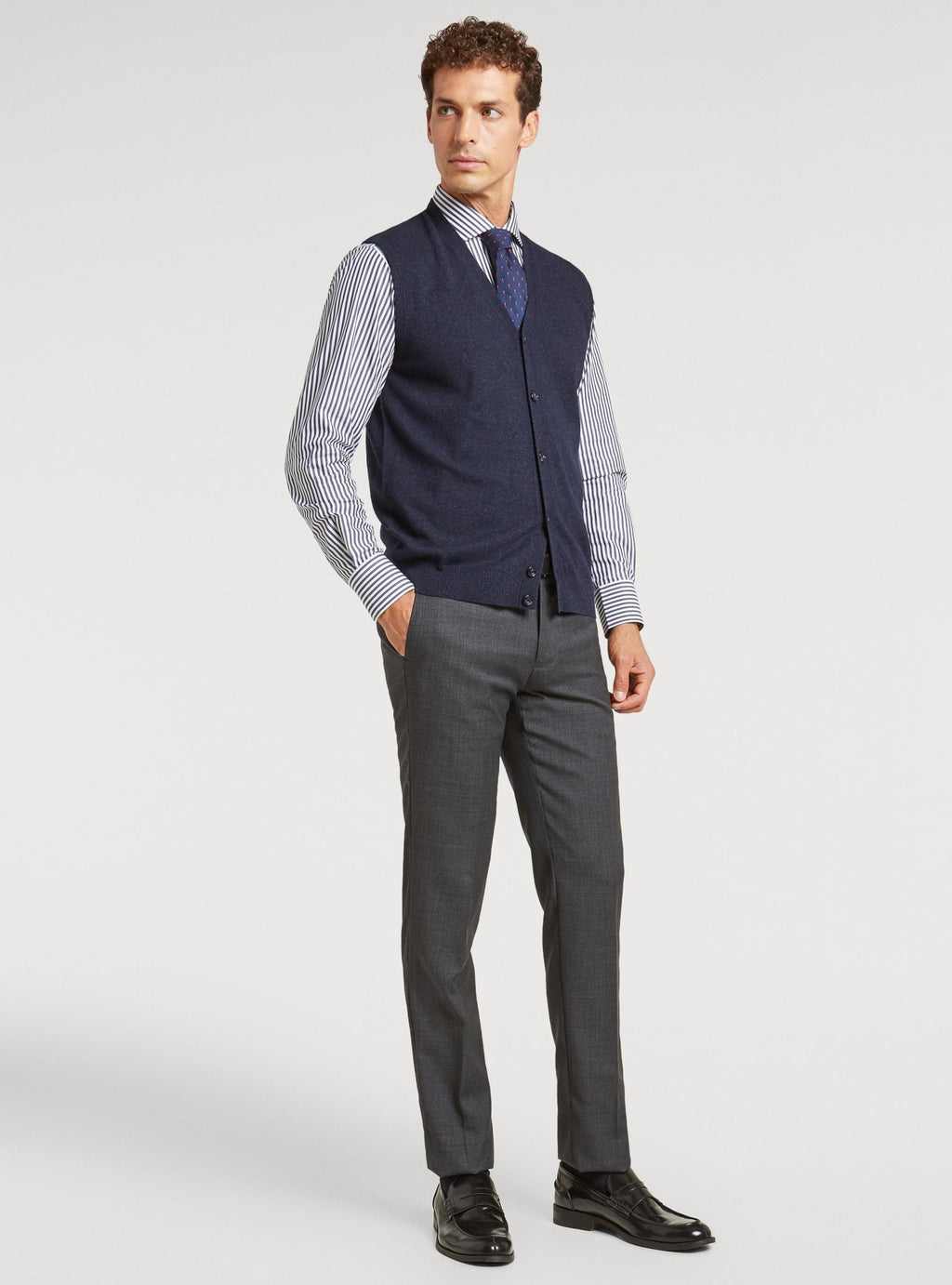 Gilet con bottoni in lana Merino - StepByStep