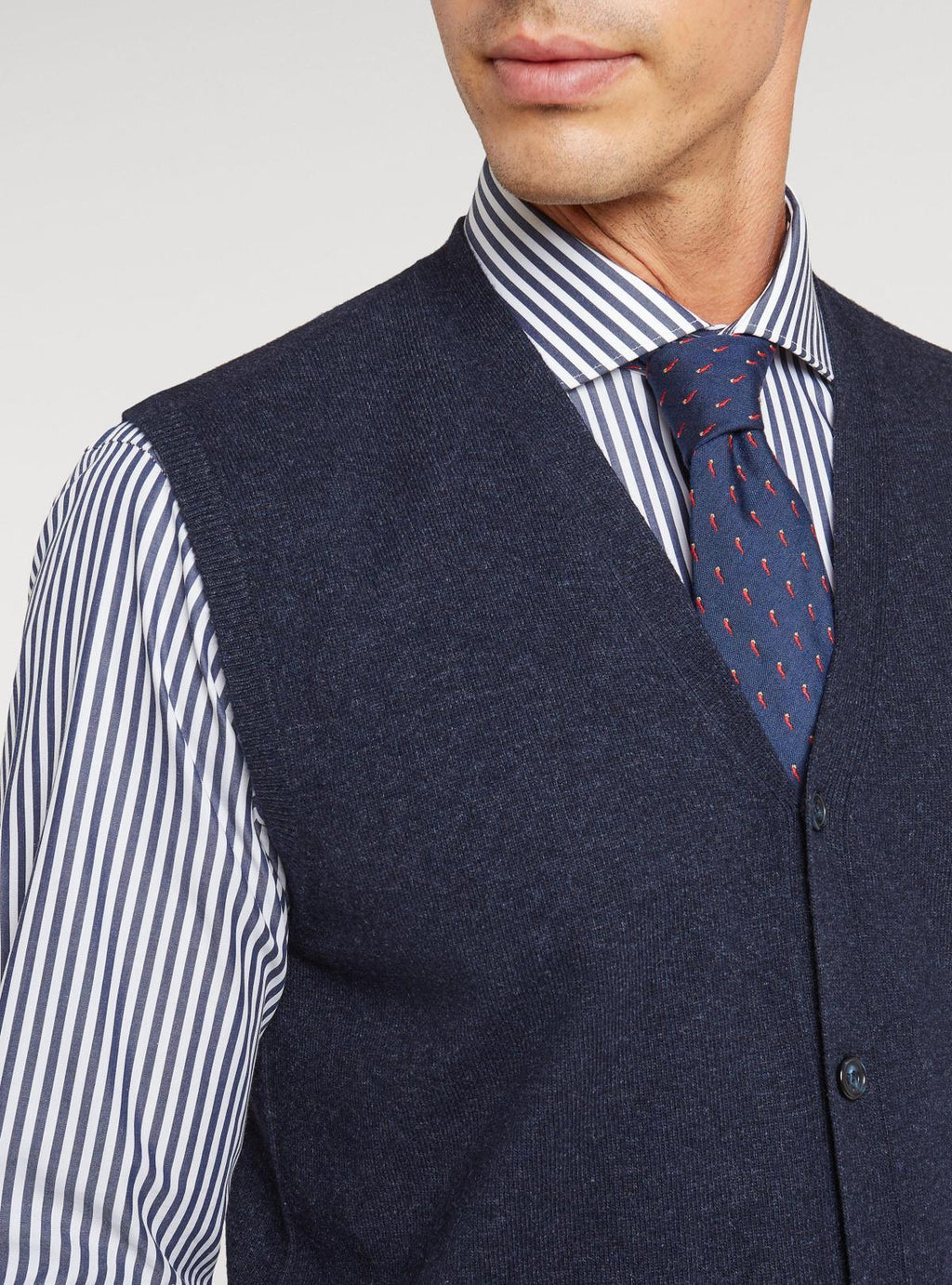 Gilet con bottoni in lana Merino - StepByStep