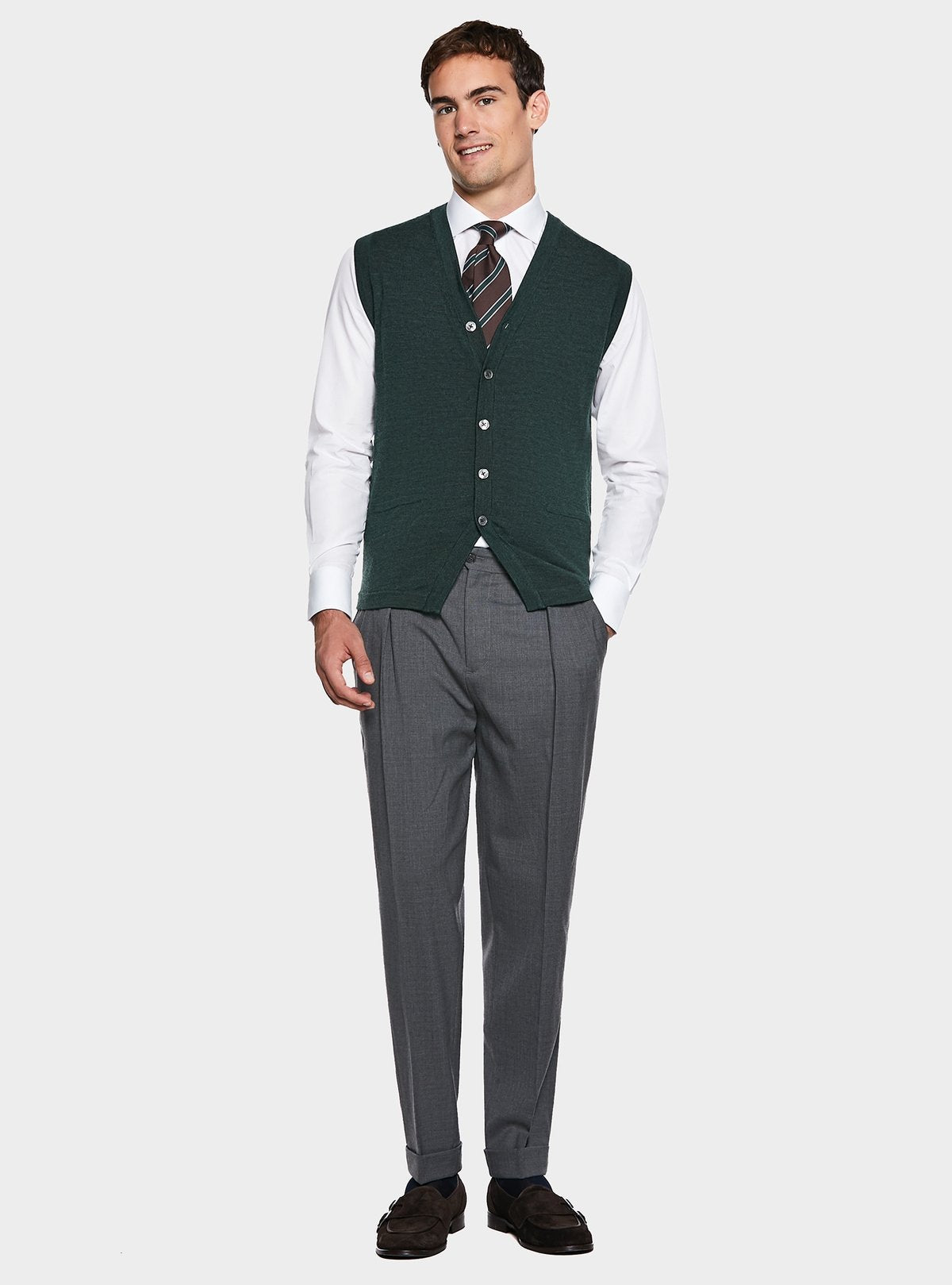 Gilet con bottoni in lana Merino - StepByStep