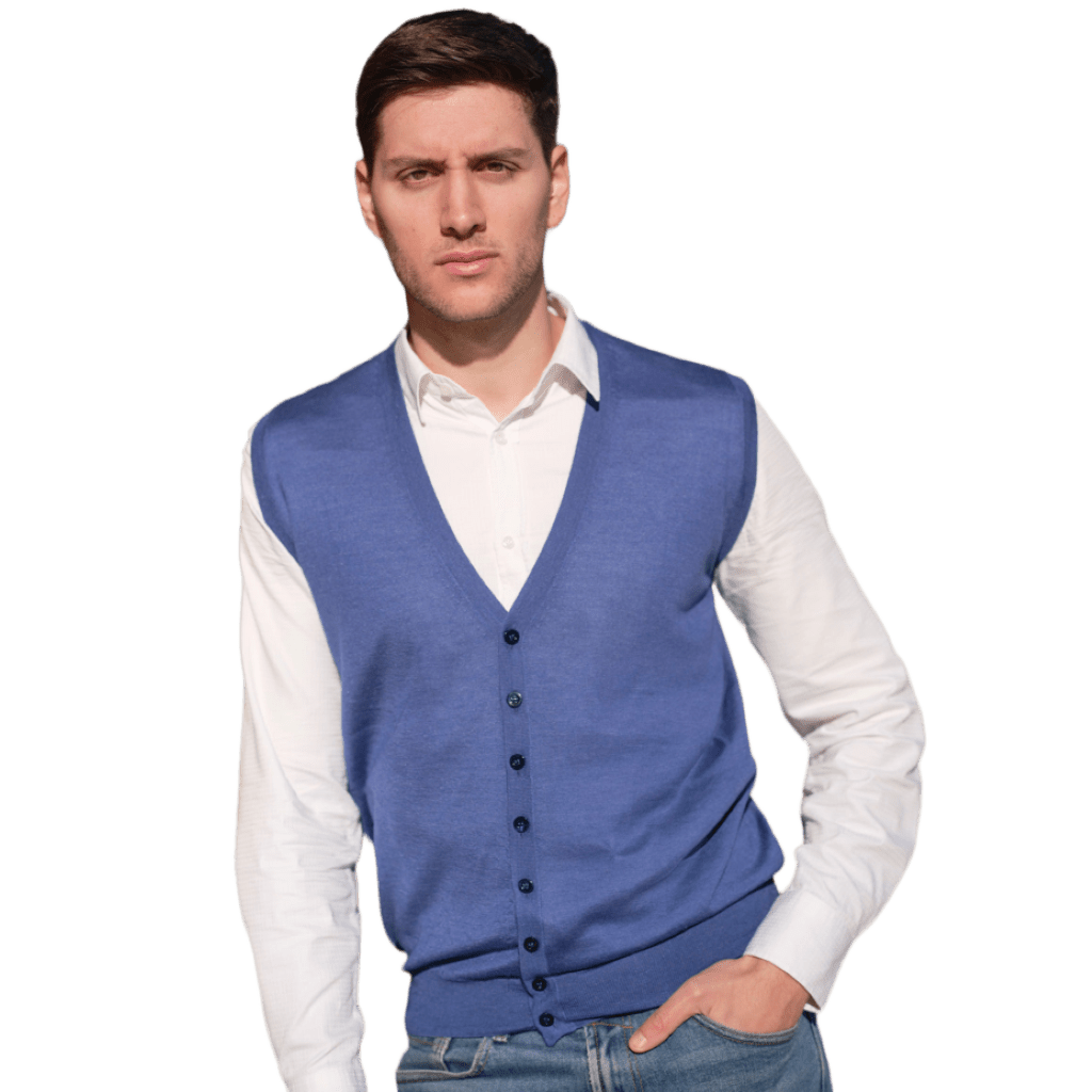 Gilet Uomo Misto Cashmere e Seta - StepByStep