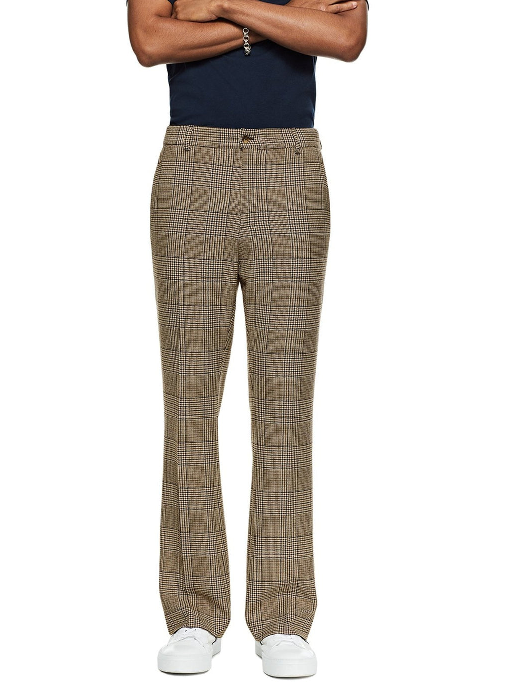 Glen Plaid Flare Leg Pant - StepByStep