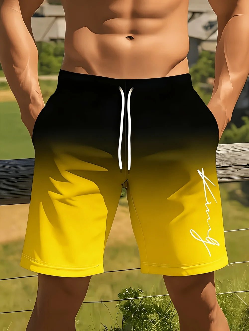 Men’s Gradient-Print Swim Shorts — Image 8
