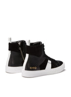 Hi - Top Zip Sneaker (Black) - StepByStep