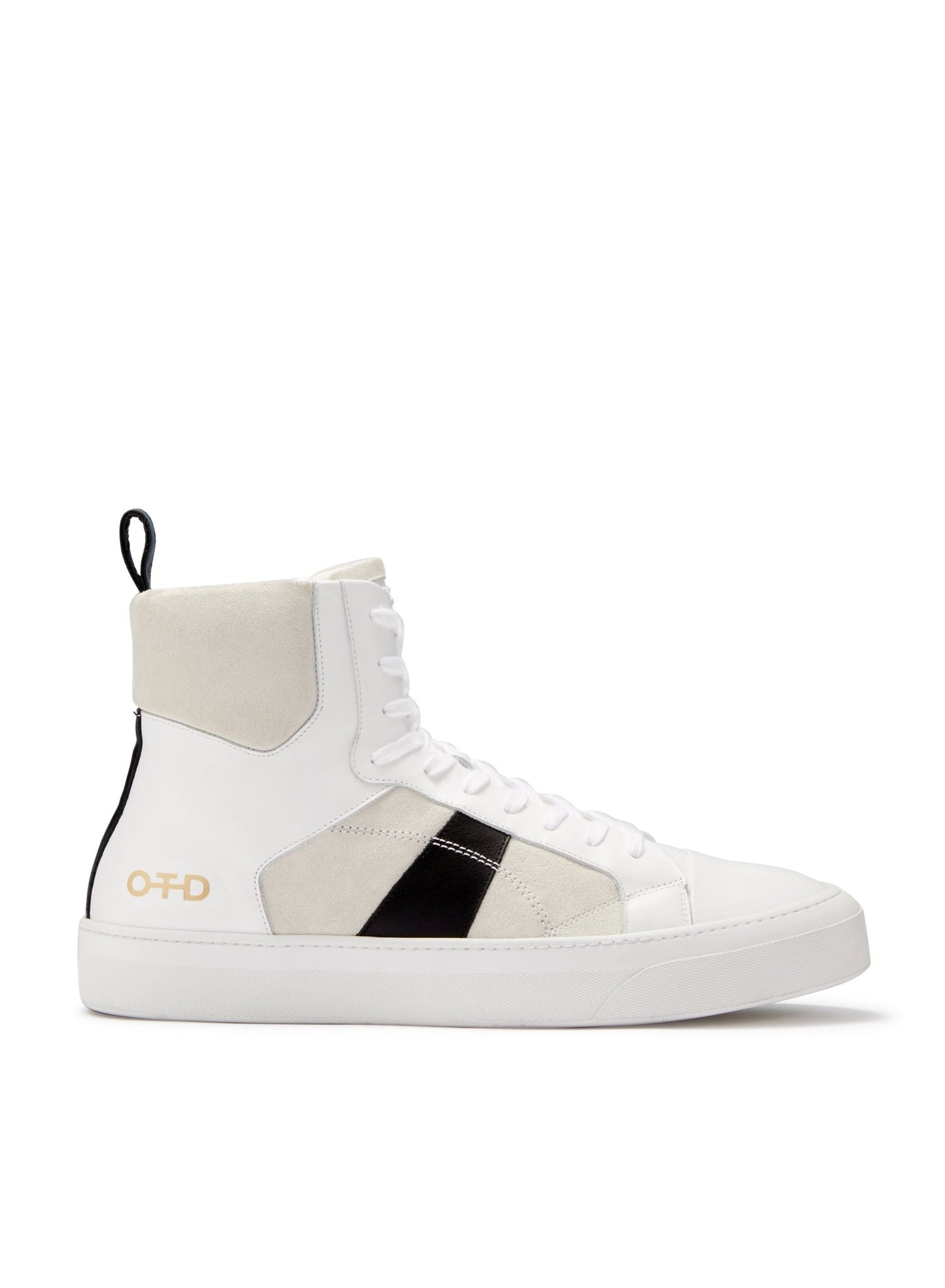 Hi - Top Zip Sneaker (White) - StepByStep