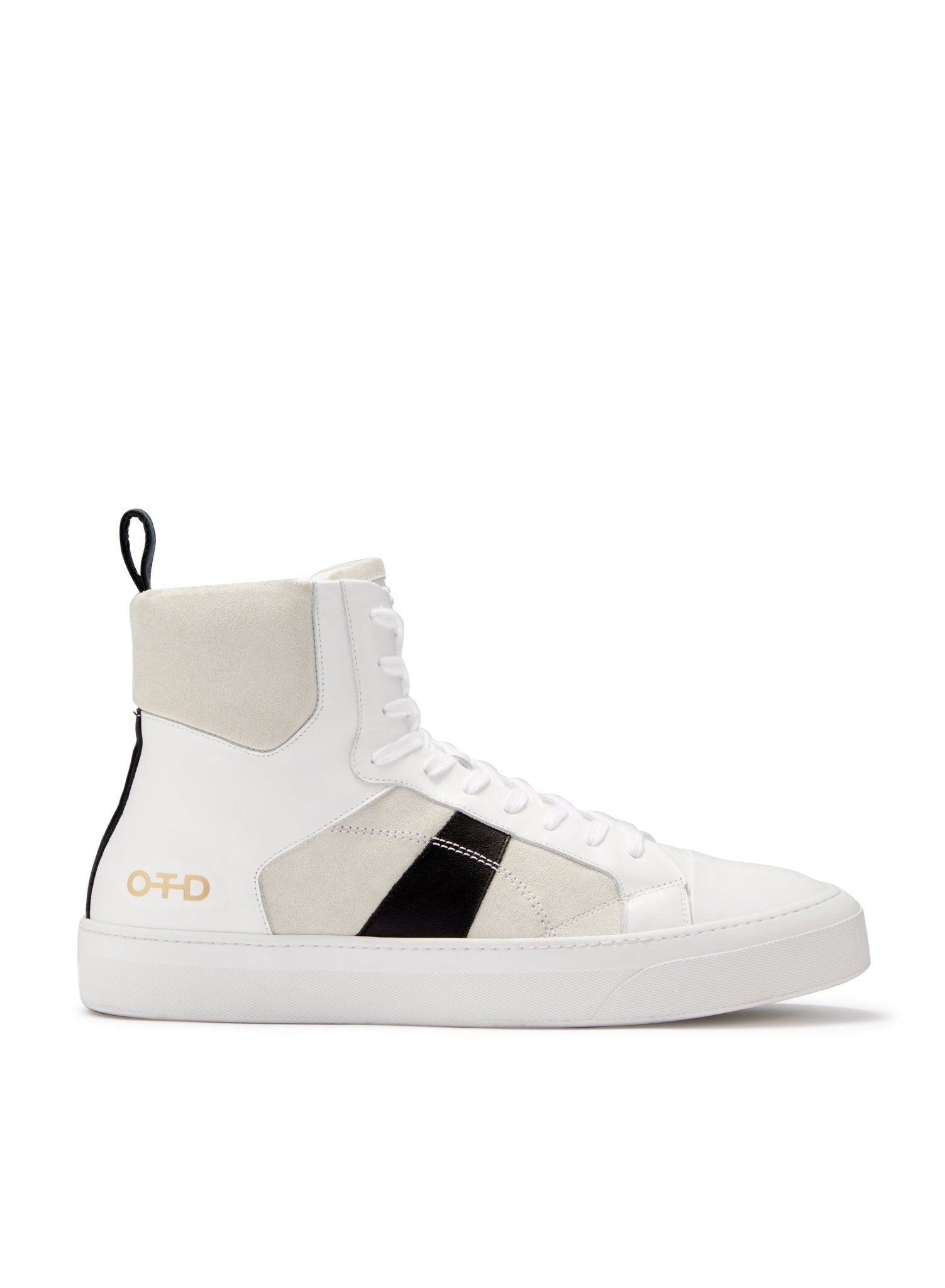 Hi - Top Zip Sneaker (White) - StepByStep