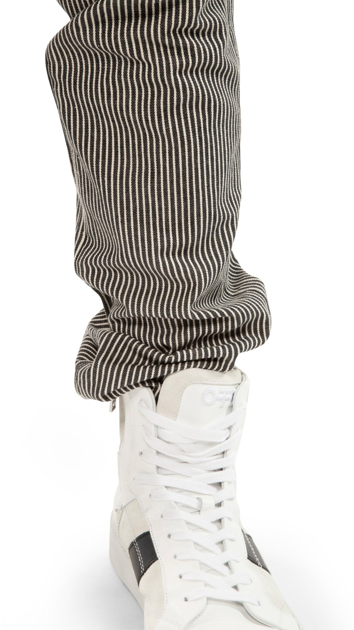 Hi - Top Zip Sneaker (White) - StepByStep