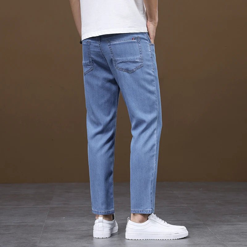 High Quality 2026 New Trendy Nine Point Ankle Jeans for Men Trendy Brand Versatile Spring Summer Tight Slimming Stretch Pants - StepByStepNow