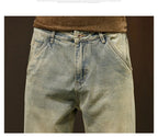 High Quality Cotton Jeans High Quality Loose Harem Pants Fashion Baggy Casual Outdoor Work Denim Pants Brand Men's Clothing - StepByStepNow