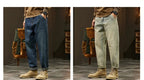 High Quality Cotton Jeans High Quality Loose Harem Pants Fashion Baggy Casual Outdoor Work Denim Pants Brand Men's Clothing - StepByStepNow