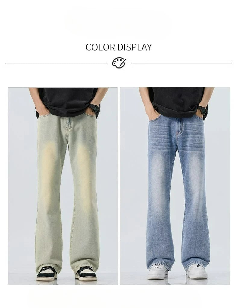 High Quality Korean Summer New Men's Loose Stretch Jeans Fashion Casual Stretch Straight - leg Denim Pants Male Causal Versatile - StepByStepNow
