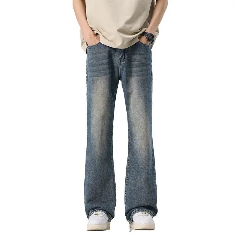 High Quality Korean Summer New Men's Loose Stretch Jeans Fashion Casual Stretch Straight - leg Denim Pants Male Causal Versatile - StepByStepNow