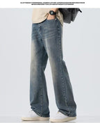 High Quality Korean Summer New Men's Loose Stretch Jeans Fashion Casual Stretch Straight - leg Denim Pants Male Causal Versatile - StepByStepNow