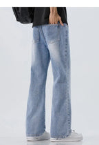 High Quality Korean Summer New Men's Loose Stretch Jeans Fashion Casual Stretch Straight - leg Denim Pants Male Causal Versatile - StepByStepNow