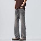 High Quality Korean Summer New Men's Loose Stretch Jeans Fashion Casual Stretch Straight - leg Denim Pants Male Causal Versatile - StepByStepNow
