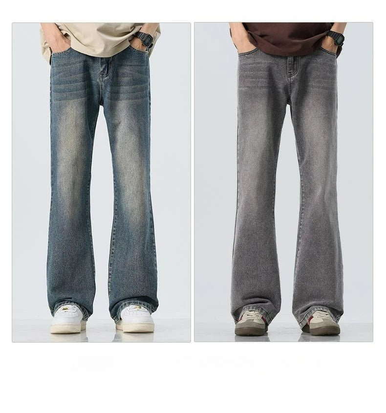 High Quality Korean Summer New Men's Loose Stretch Jeans Fashion Casual Stretch Straight - leg Denim Pants Male Causal Versatile - StepByStepNow