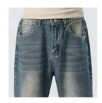 High Quality Korean Summer New Men's Loose Stretch Jeans Fashion Casual Stretch Straight - leg Denim Pants Male Causal Versatile - StepByStepNow