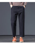 High Quality Men's Jeans Loose Straight Denim Pants Cotton Classic High - quality Elastic Comfortable Business Casual Long Pants - StepByStepNow