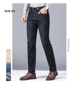 High Quality Spring Summer Classics Business Jeans Men Denim Pants Straight Work Casual Trousers Male Plus Size 28 - 40 - StepByStepNow
