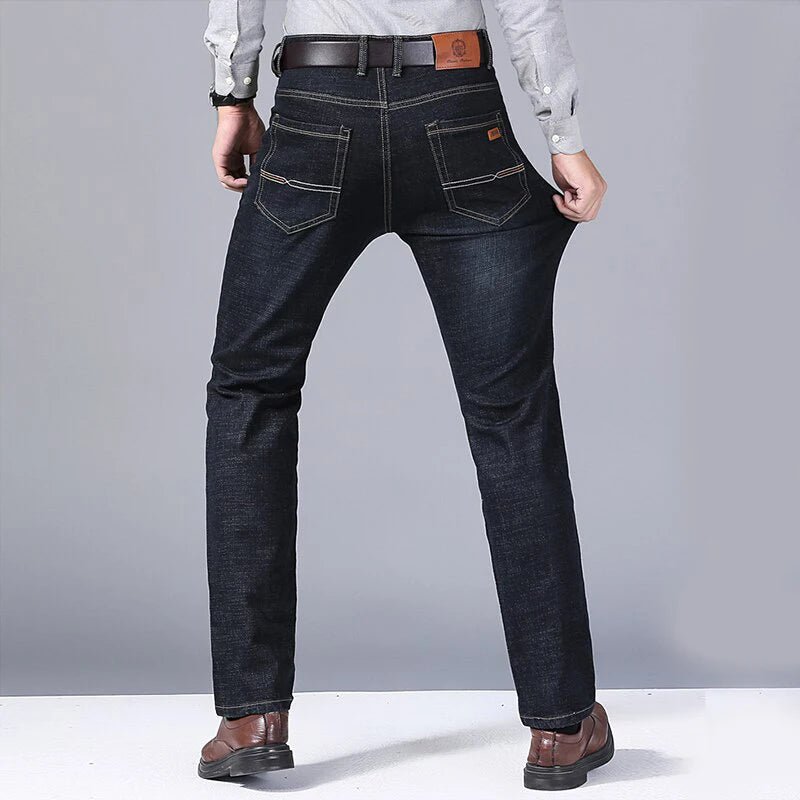 High Quality Spring Summer Classics Business Jeans Men Denim Pants Straight Work Casual Trousers Male Plus Size 28 - 40 - StepByStepNow