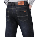 High Quality Spring Summer Classics Business Jeans Men Denim Pants Straight Work Casual Trousers Male Plus Size 28 - 40 - StepByStepNow