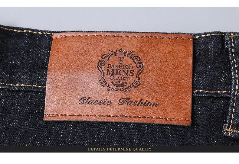High Quality Spring Summer Classics Business Jeans Men Denim Pants Straight Work Casual Trousers Male Plus Size 28 - 40 - StepByStepNow