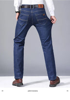 High Quality Spring Summer Classics Business Jeans Men Denim Pants Straight Work Casual Trousers Male Plus Size 28 - 40 - StepByStepNow