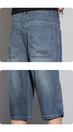 Capri Jeans Uomo 28-38 in Denim Retro High Quality - StepByStepNow