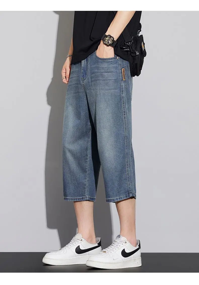 Capri Jeans Uomo 28-38 in Denim Retro High Quality - StepByStepNow