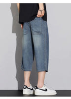Capri Jeans Uomo 28-38 in Denim Retro High Quality - StepByStepNow