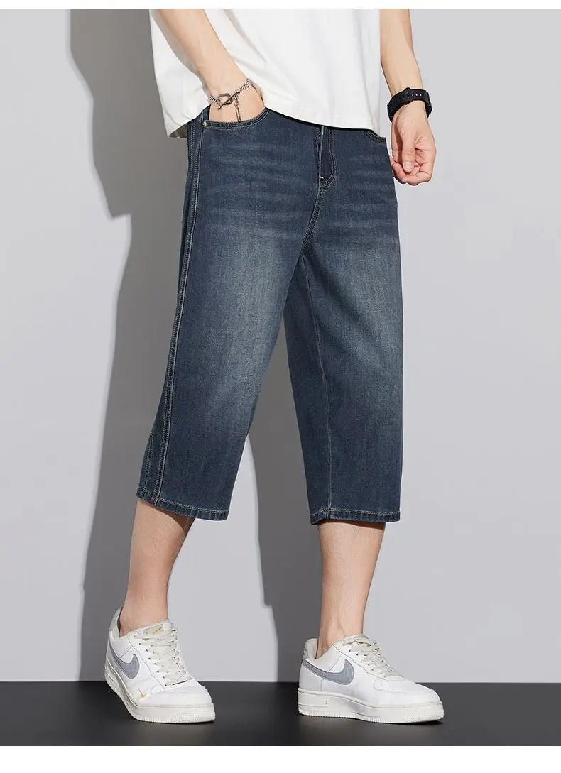 Capri Jeans Uomo 28-38 in Denim Retro High Quality - StepByStepNow