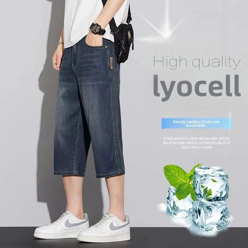 Capri Jeans Uomo 28-38 in Denim Retro High Quality - StepByStepNow