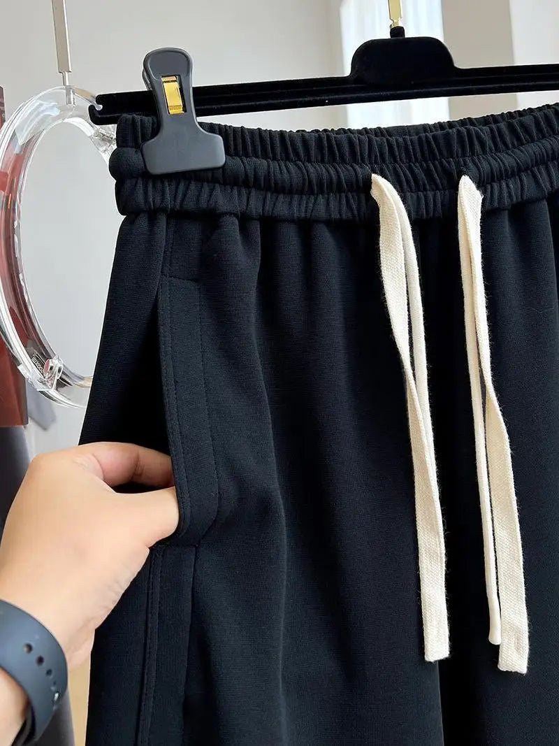 High - Waisted Loose Wide - Leg Pants - Autumn Design Sense Drawstring Trousers | StepbyStepNow - StepByStepNow