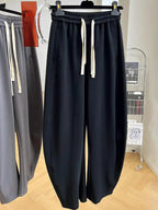High - Waisted Loose Wide - Leg Pants - Autumn Design Sense Drawstring Trousers | StepbyStepNow - StepByStepNow