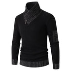 Independent Station Casual Slim Knit Pullover Long - sleeved Scarf Collar Sweater Men's - StepByStepNow