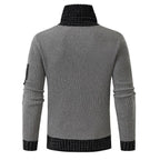 Independent Station Casual Slim Knit Pullover Long - sleeved Scarf Collar Sweater Men's - StepByStepNow